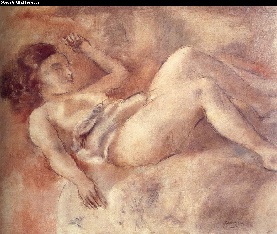 Jules Pascin Nude of sleep like a log